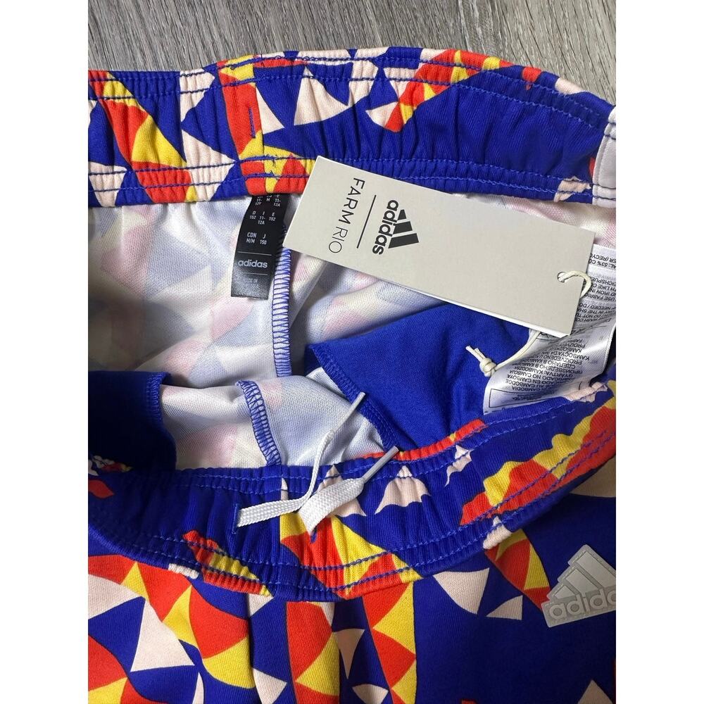 Adidas x Farm Rio Girl’s Blue Print Jogger Sweatpants - Picture 4 of 7